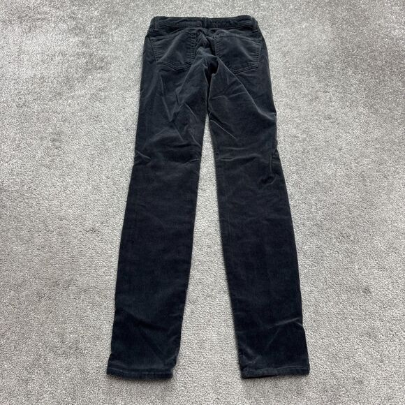 J.Brand Skinny Corduroy Pants Womens 25 Charcoal Gray Mid Rise Stretch 25x29.5 - Picture 2 of 16
